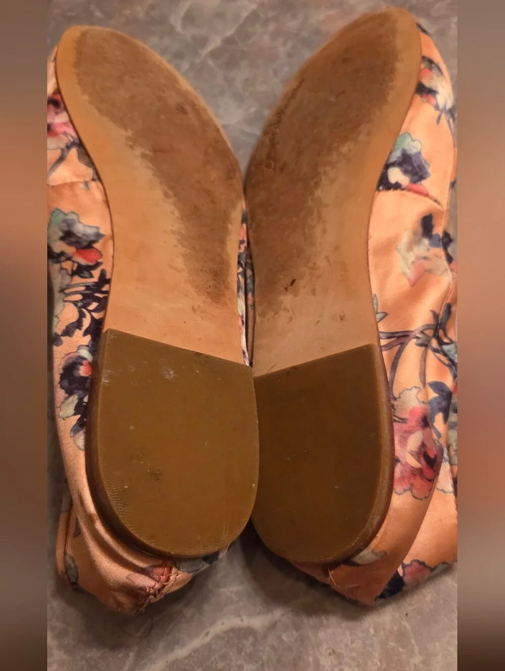 Sam Edelman Pink Floral Ballet Flats with Bow
